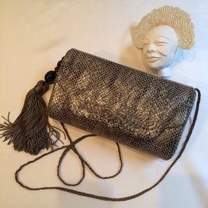 Vintage Rafael Sanchez faux lizard purse